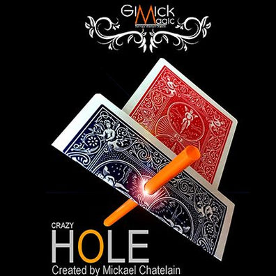 CRAZY HOLE Blue (Gimmick and Online Instructions) by Mickael Chatelain - Trick